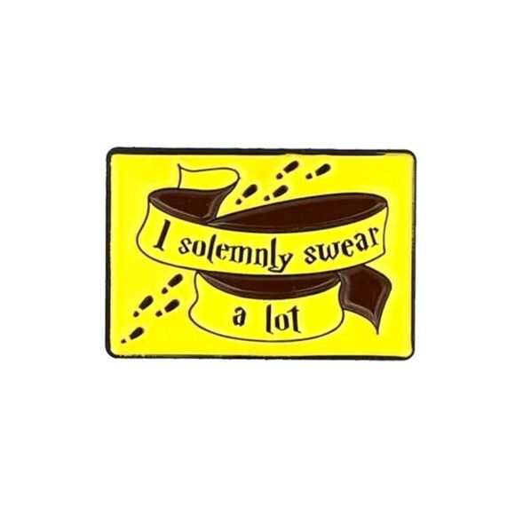 I solemnly swear a lot alloy pin funny stick pin - Picture 1 of 4